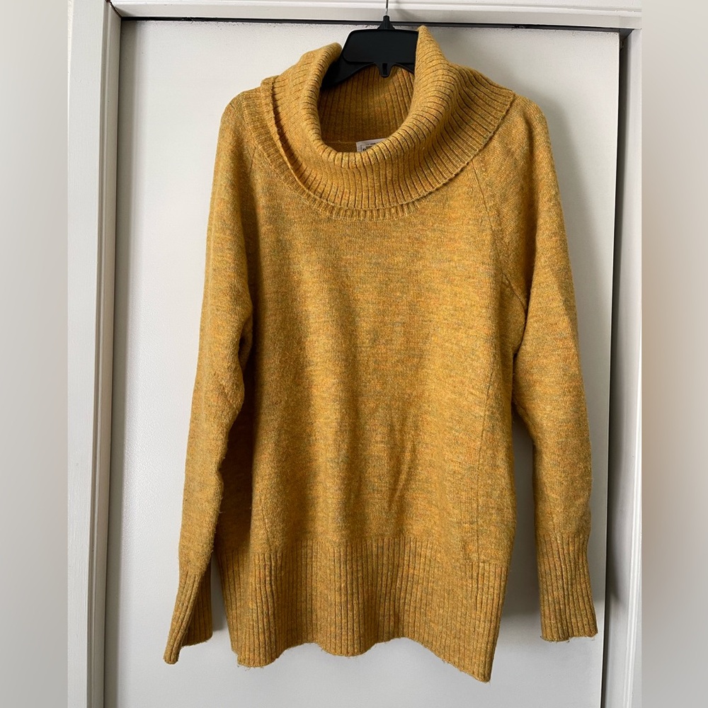 For The Republic Mustard Turtleneck Sweater